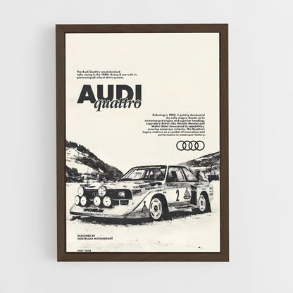 audi-3 cadre Bois foncé