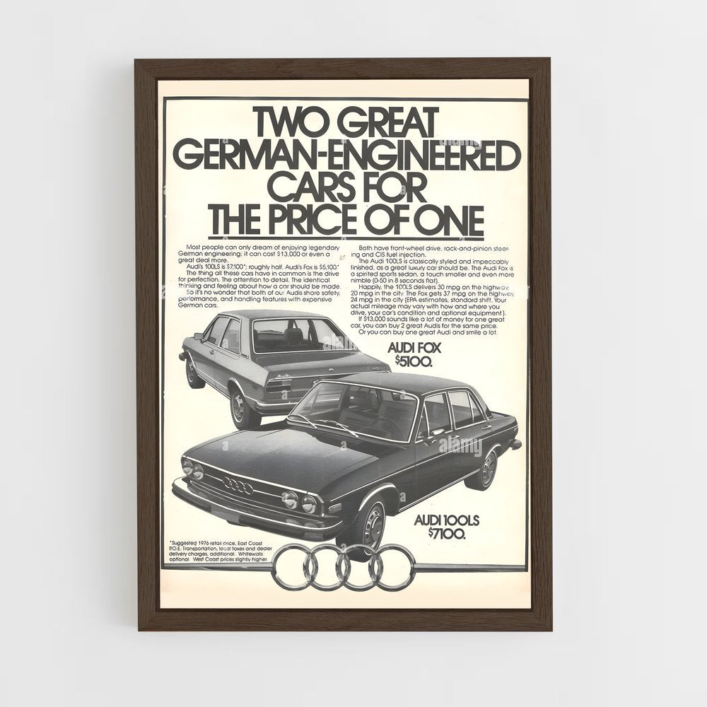 audi-4 cadre Bois foncé