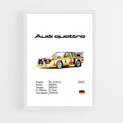 audi-6 cadre Blanc