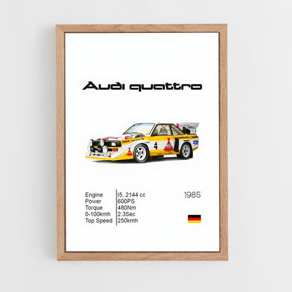 audi-6 cadre Bois clair