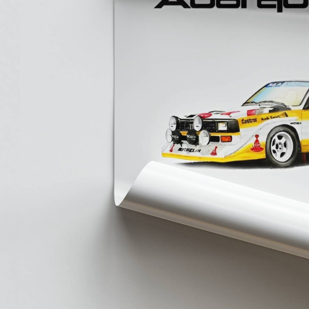 Poster Audi Quattro 1985