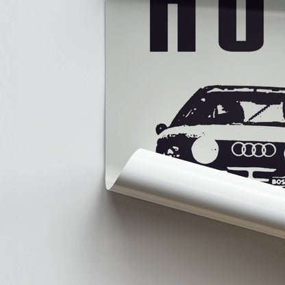 Poster Audi Noir et Blanc