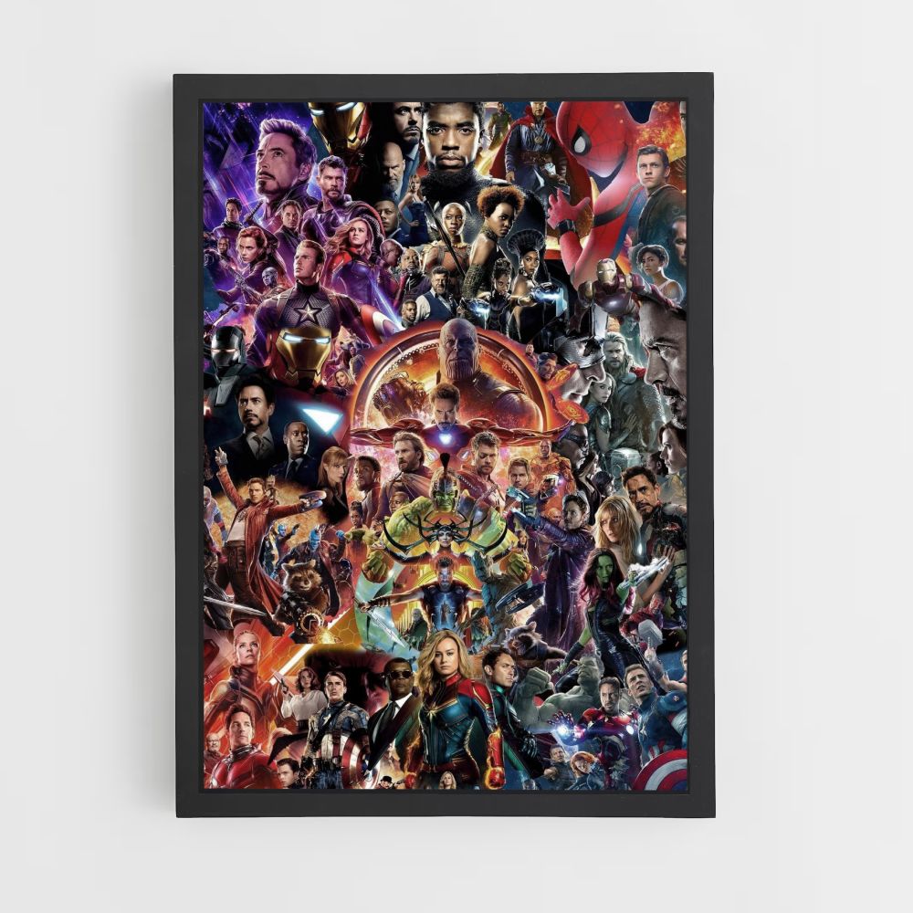 Poster Avengers Personnages