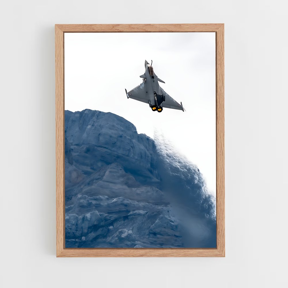 avion-de-chasse-11 cadre Bois clair