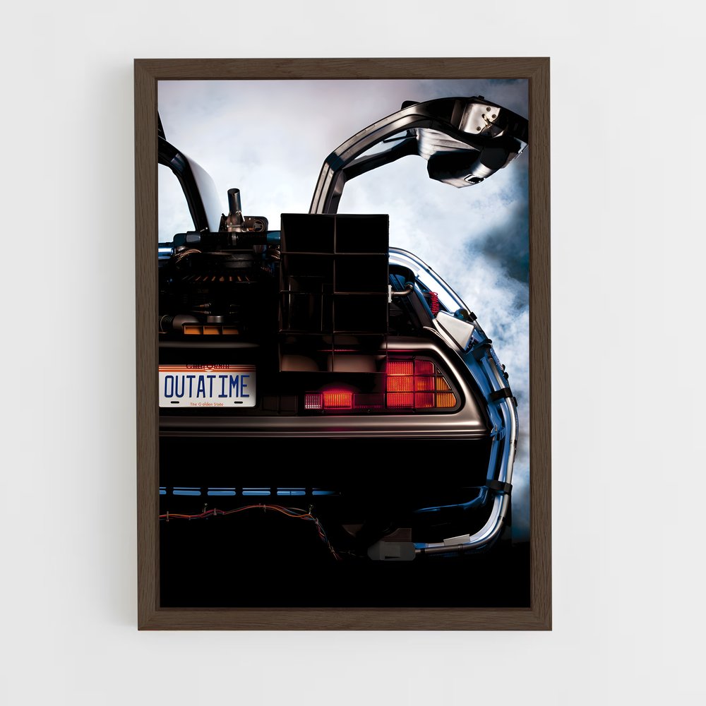 back-to-the-future-12 cadre Bois foncé