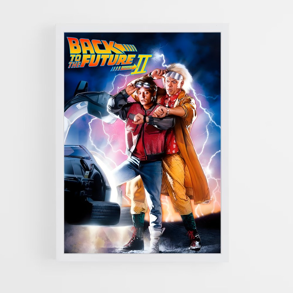 back-to-the-future-3 cadre Blanc