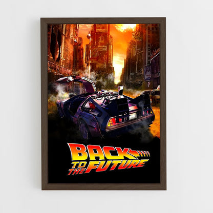 back-to-the-future-5 cadre Bois foncé
