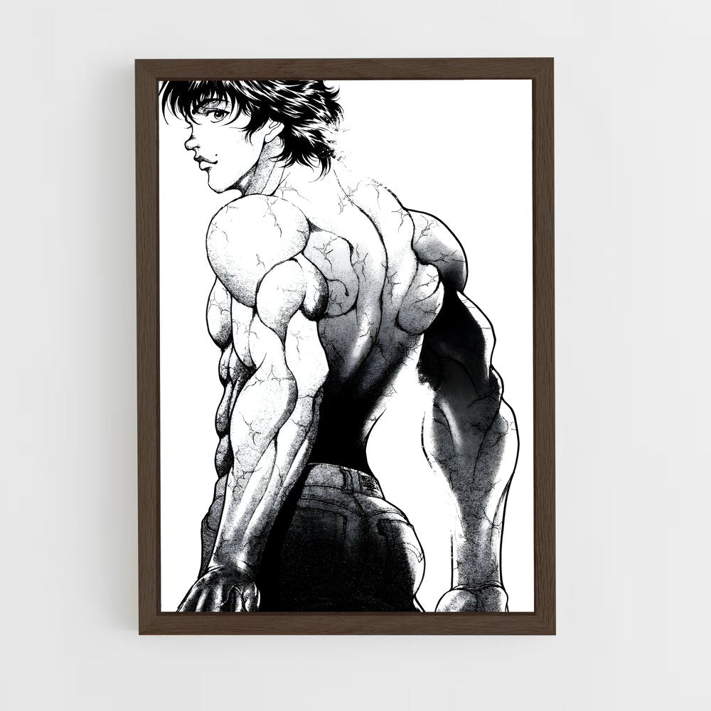 baki-5 cadre Bois foncé