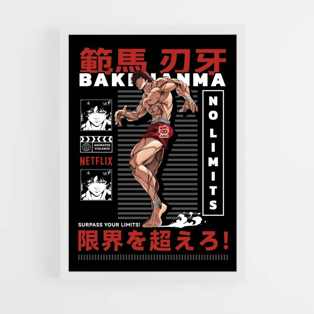 Poster Baki Japonais