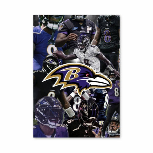 Poster Collage Baltimore Ravens