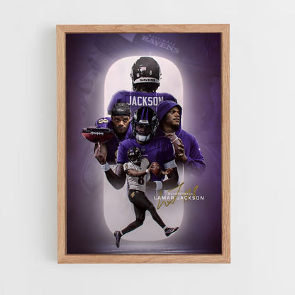 baltimore-ravens-11 cadre Bois clair