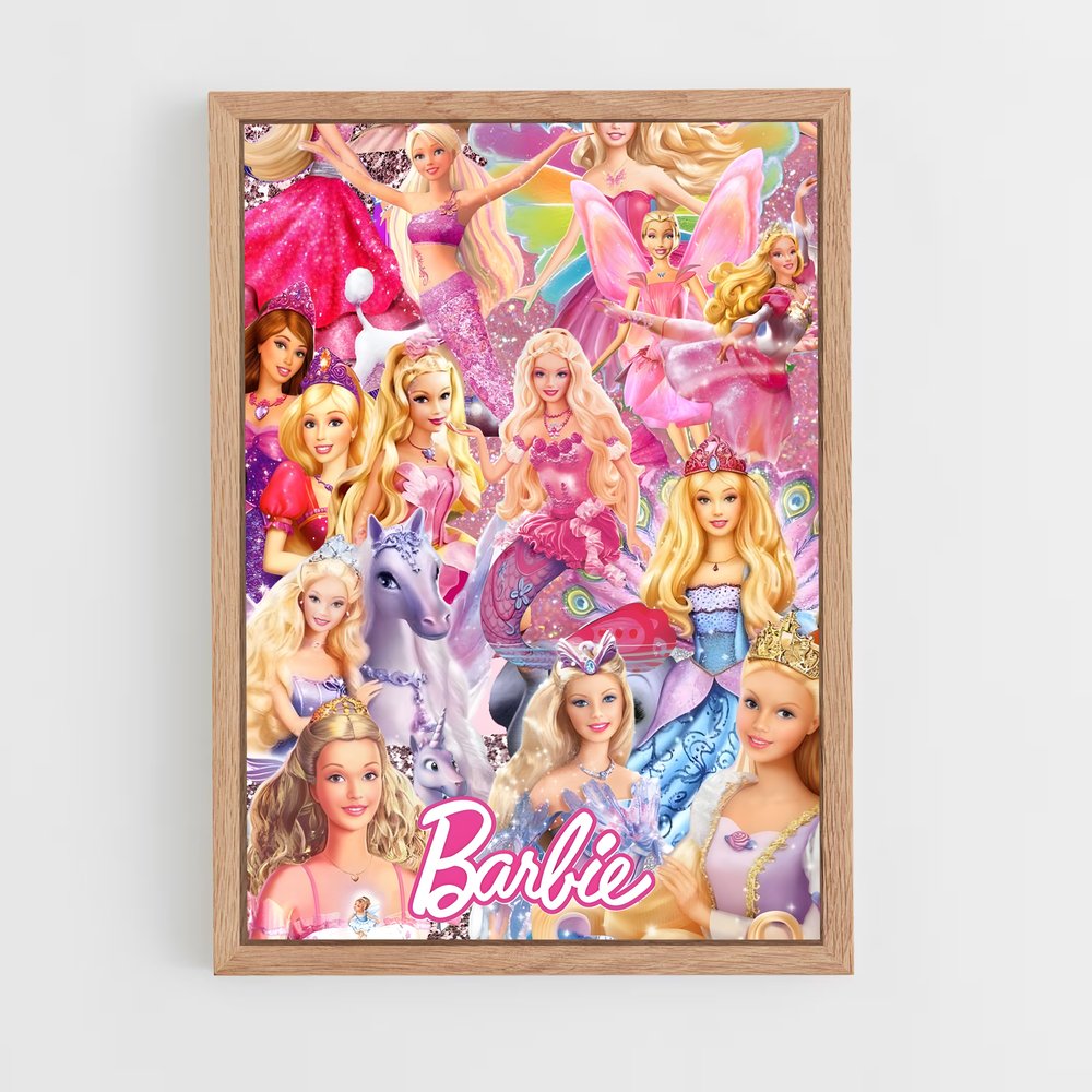 barbie-15 cadre Bois clair