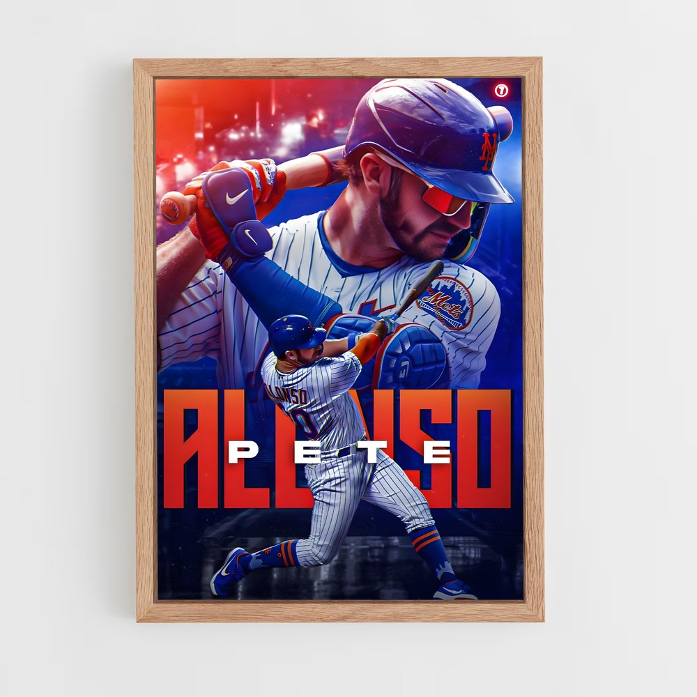 baseball-10 cadre Bois clair