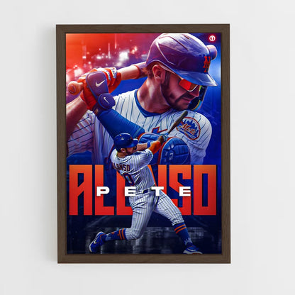 baseball-10 cadre Bois foncé