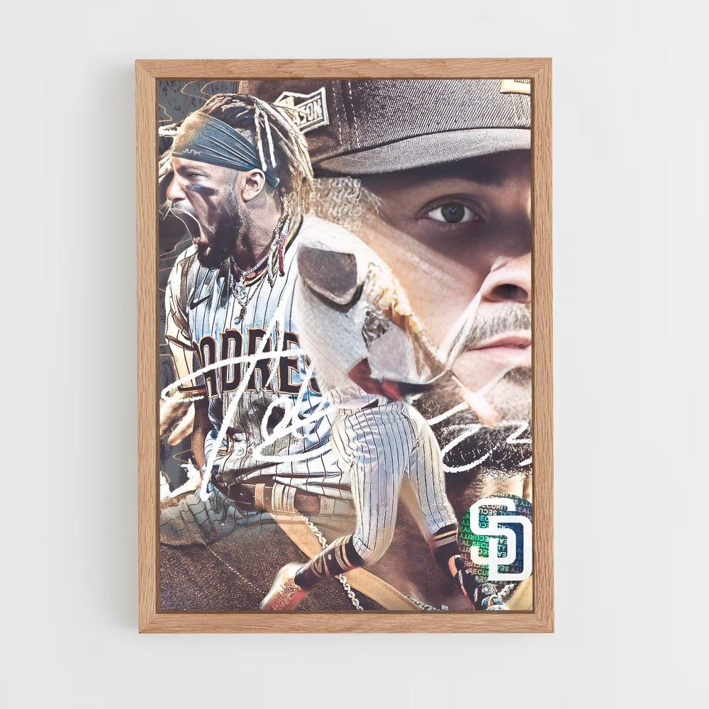 baseball-11 cadre Bois clair