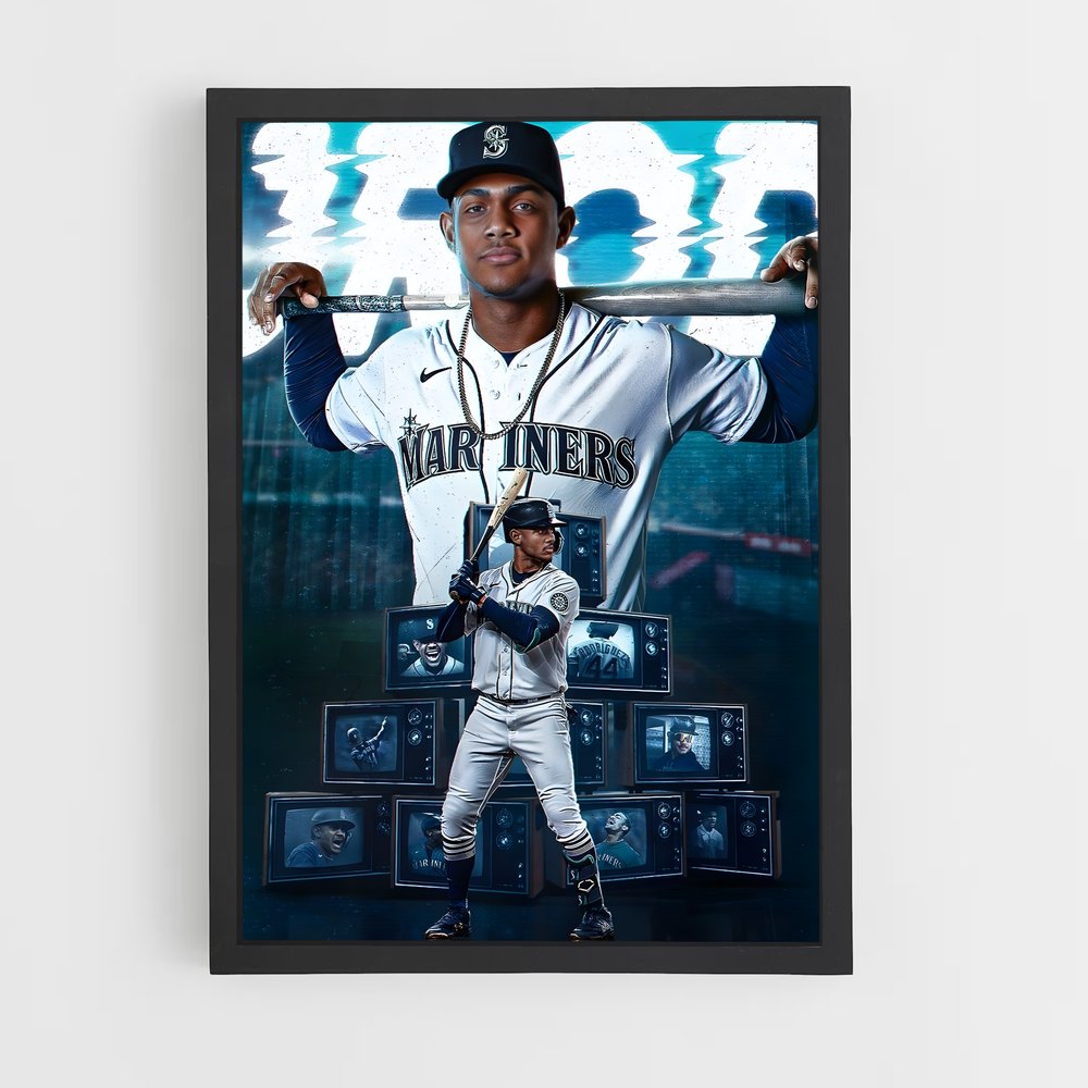baseball-15 cadre Noir