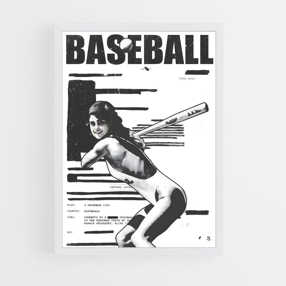 baseball-26 cadre Blanc