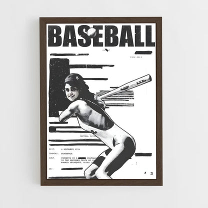 baseball-26 cadre Bois foncé