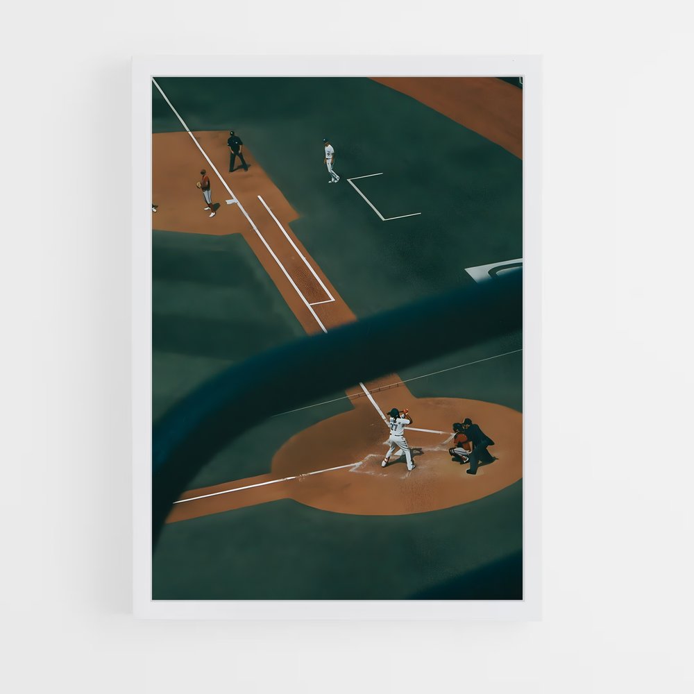 baseball-30 cadre Blanc
