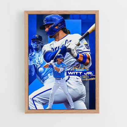 baseball-32 cadre Bois clair