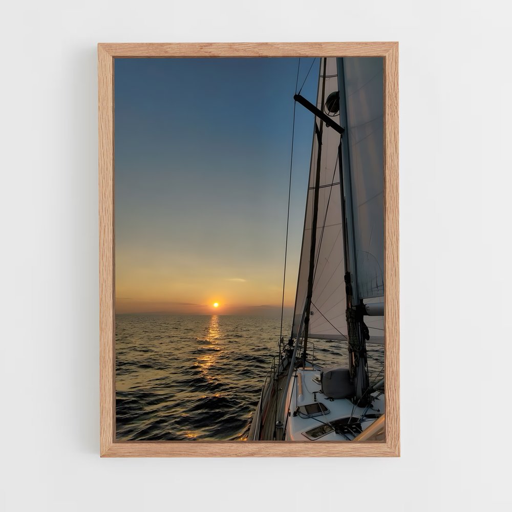 bateaux-7 cadre Bois clair