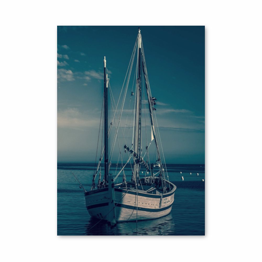 Poster Bateaux Bleu