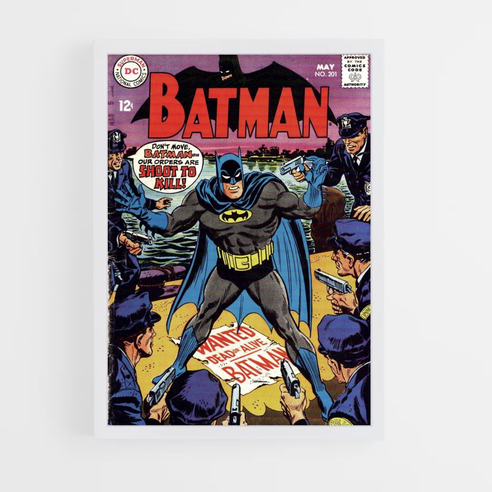 Poster Batman contre la Police