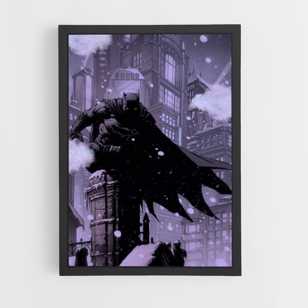 Poster Batman Neige