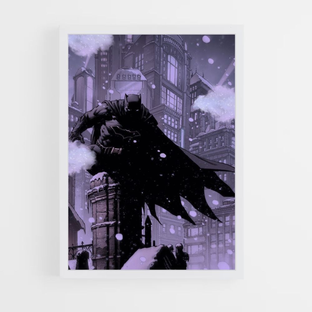 Poster Batman Neige