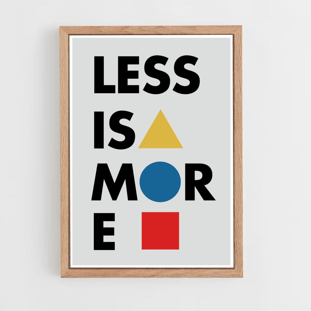 Poster Less is More