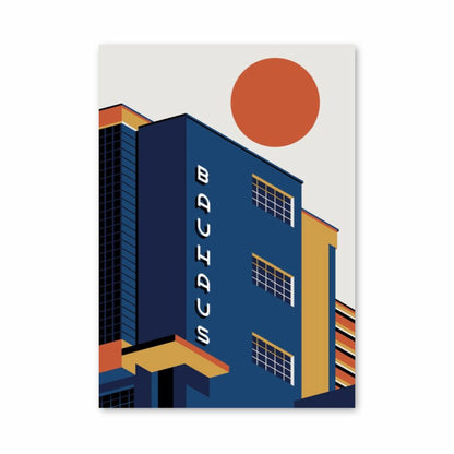 Poster Immeuble Bauhaus