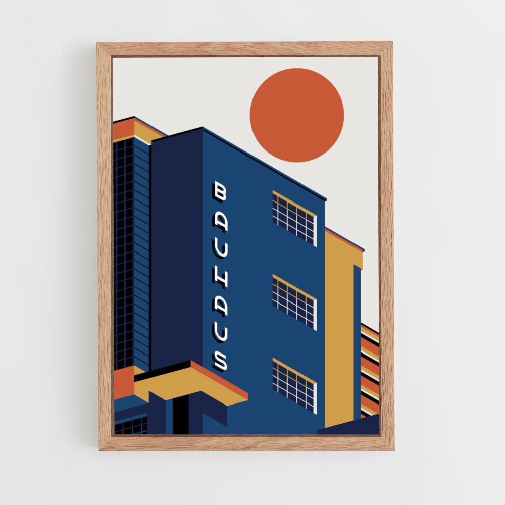 Poster Immeuble Bauhaus