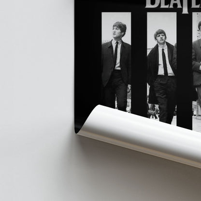 Poster The Beatles Noir et Blanc