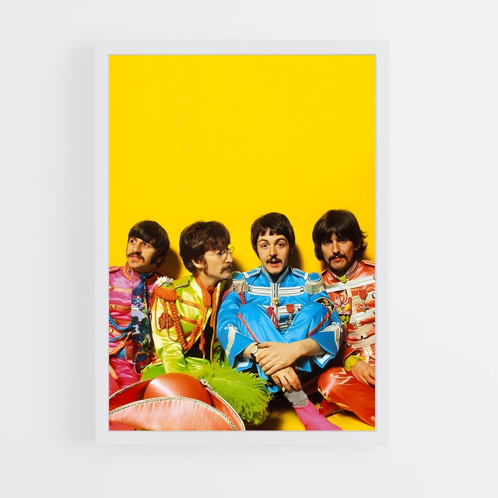 beatles-3 cadre Blanc