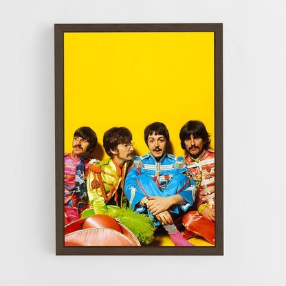 beatles-3 cadre Bois foncé