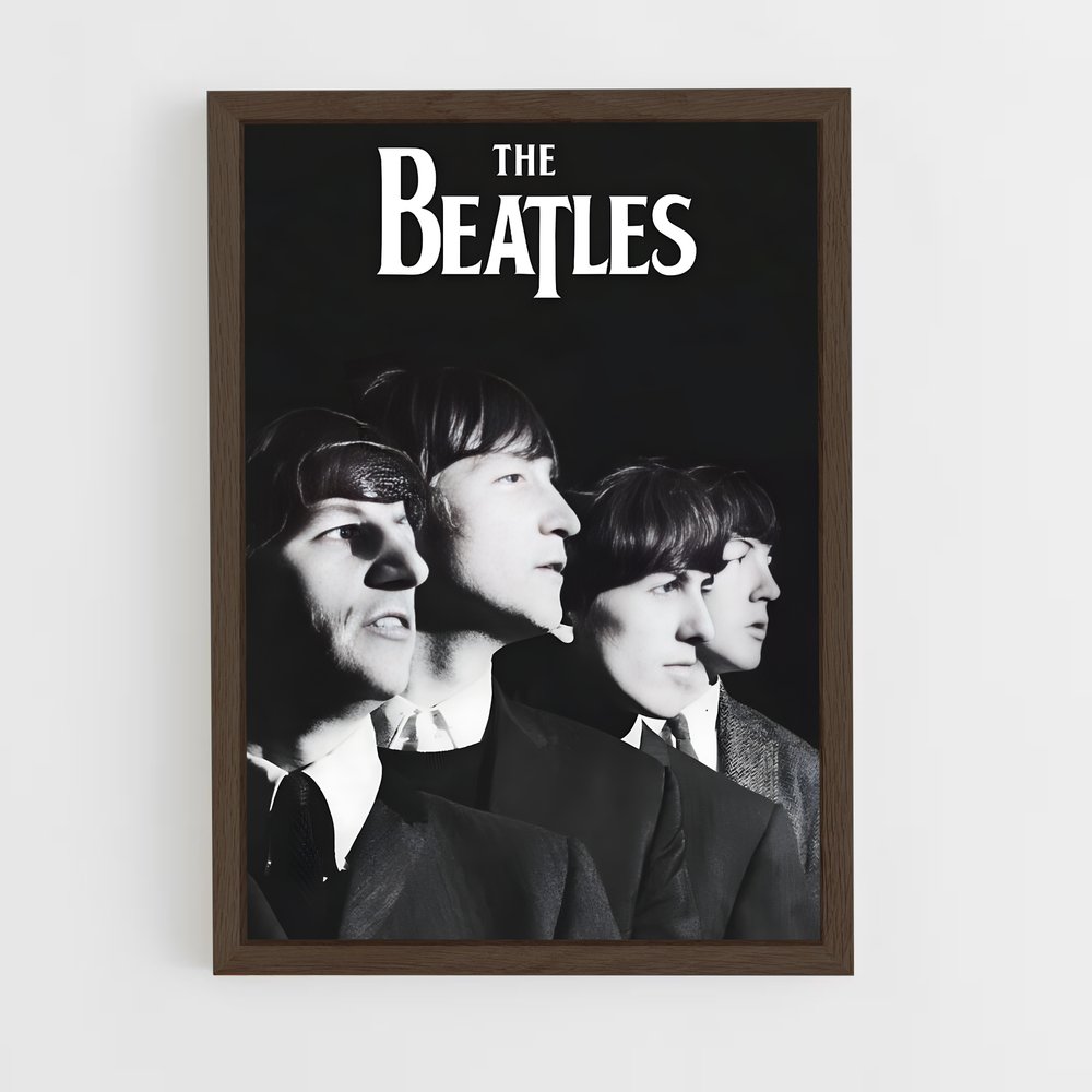 beatles-4 cadre Bois foncé