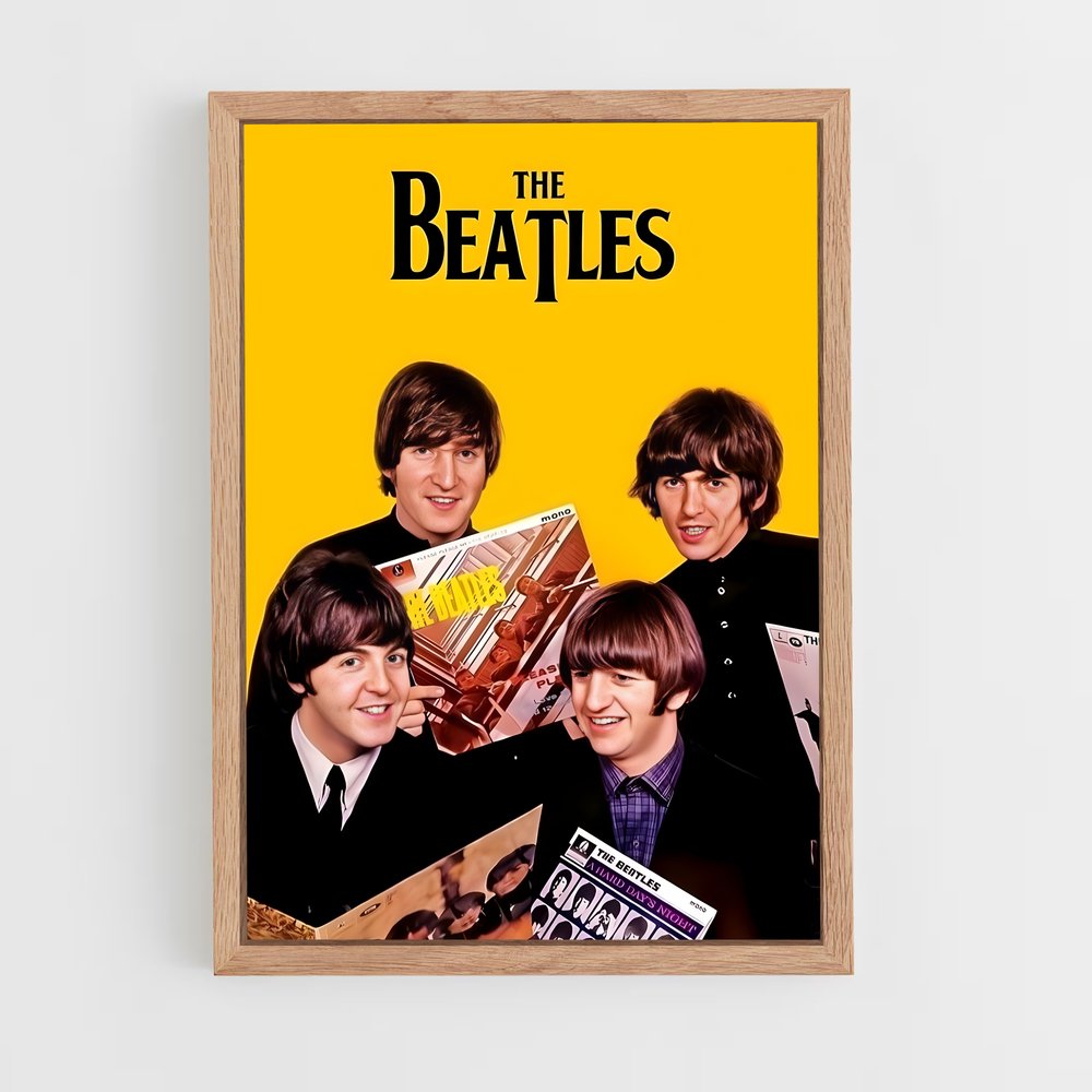 beatles-6 cadre Bois clair