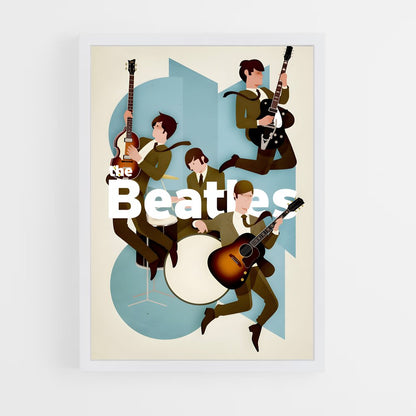 beatles-7 cadre Blanc
