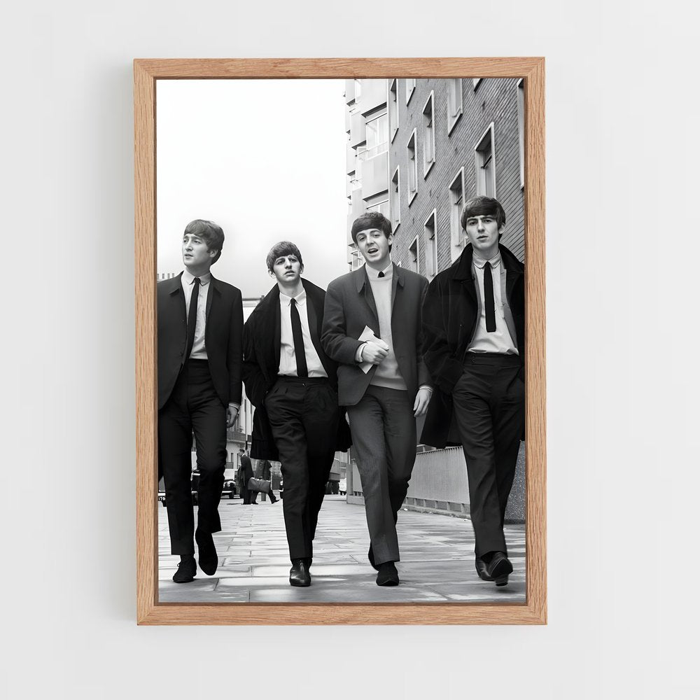 beatles-8 cadre Bois clair