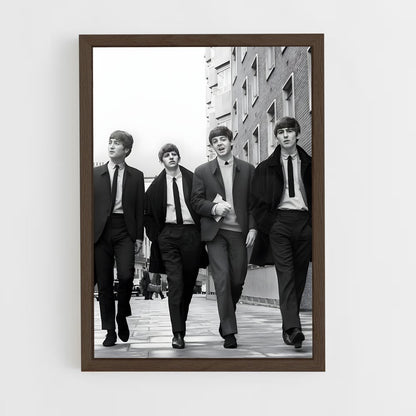 beatles-8 cadre Bois foncé