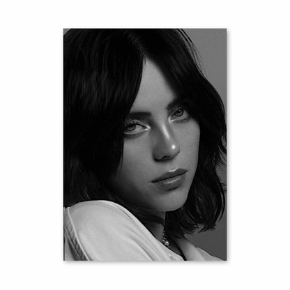 Poster Billie Eilish Noir et Blanc