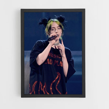 Poster Billie Eilish Chante