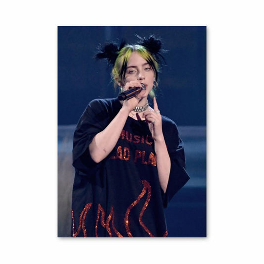 Poster Billie Eilish Chante