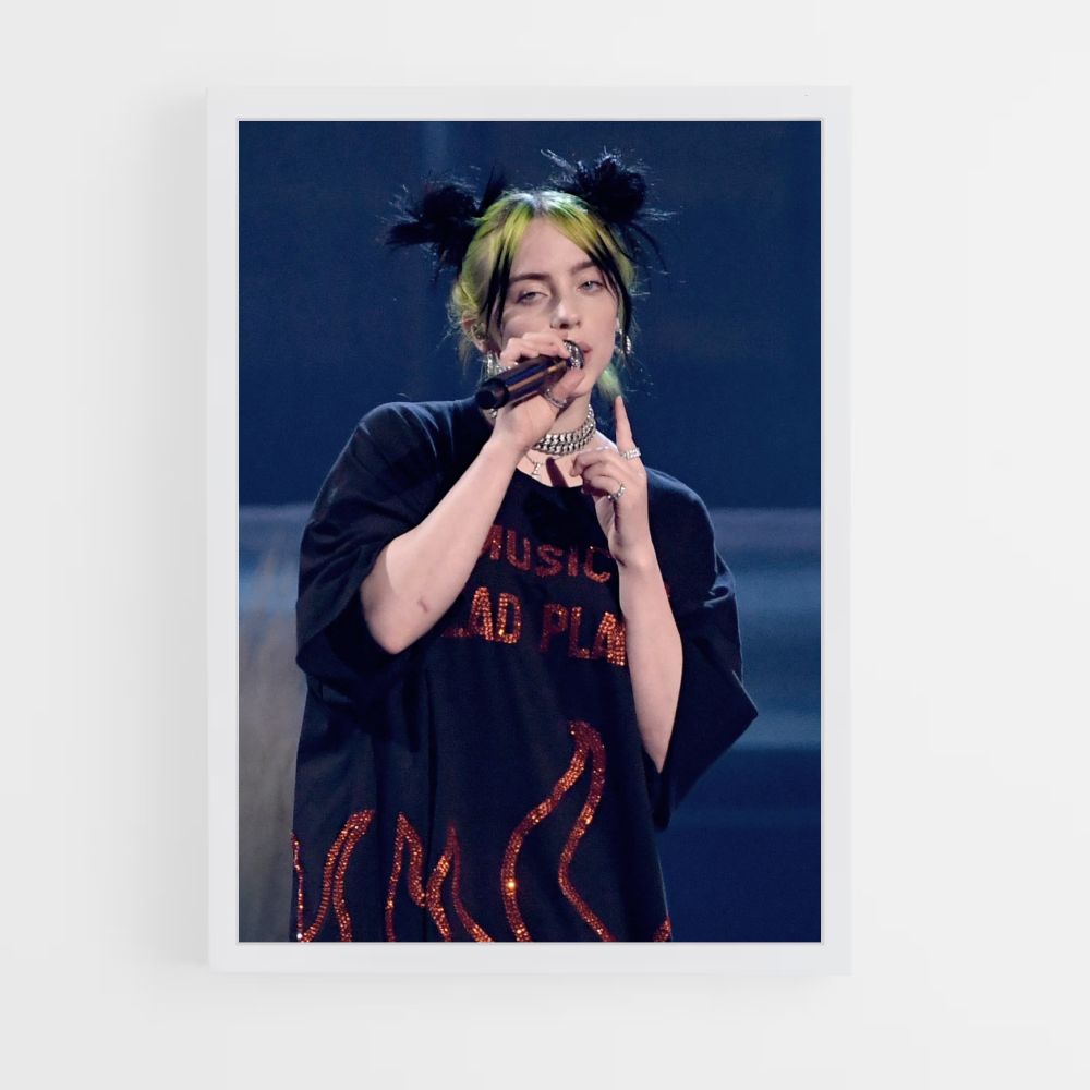 Poster Billie Eilish Chante