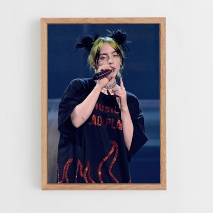 Poster Billie Eilish Chante