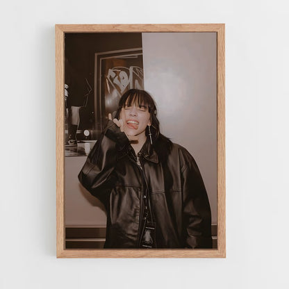 billie-eilish-8 cadre Bois clair