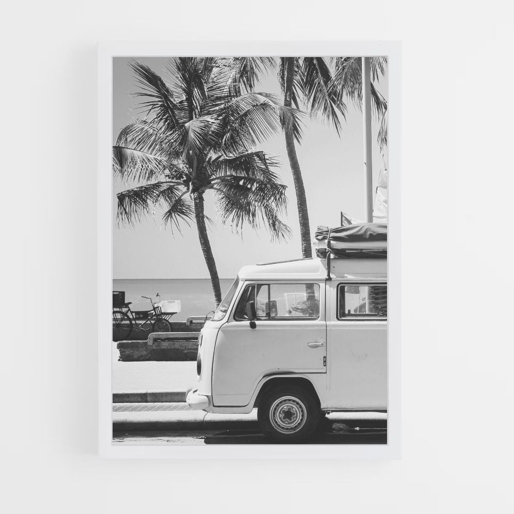 Poster Noir et Blanc Miami