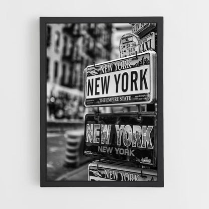 Poster Noir et Blanc New York