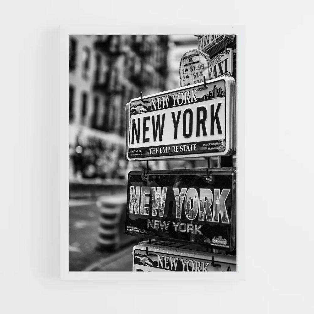 Poster Noir et Blanc New York