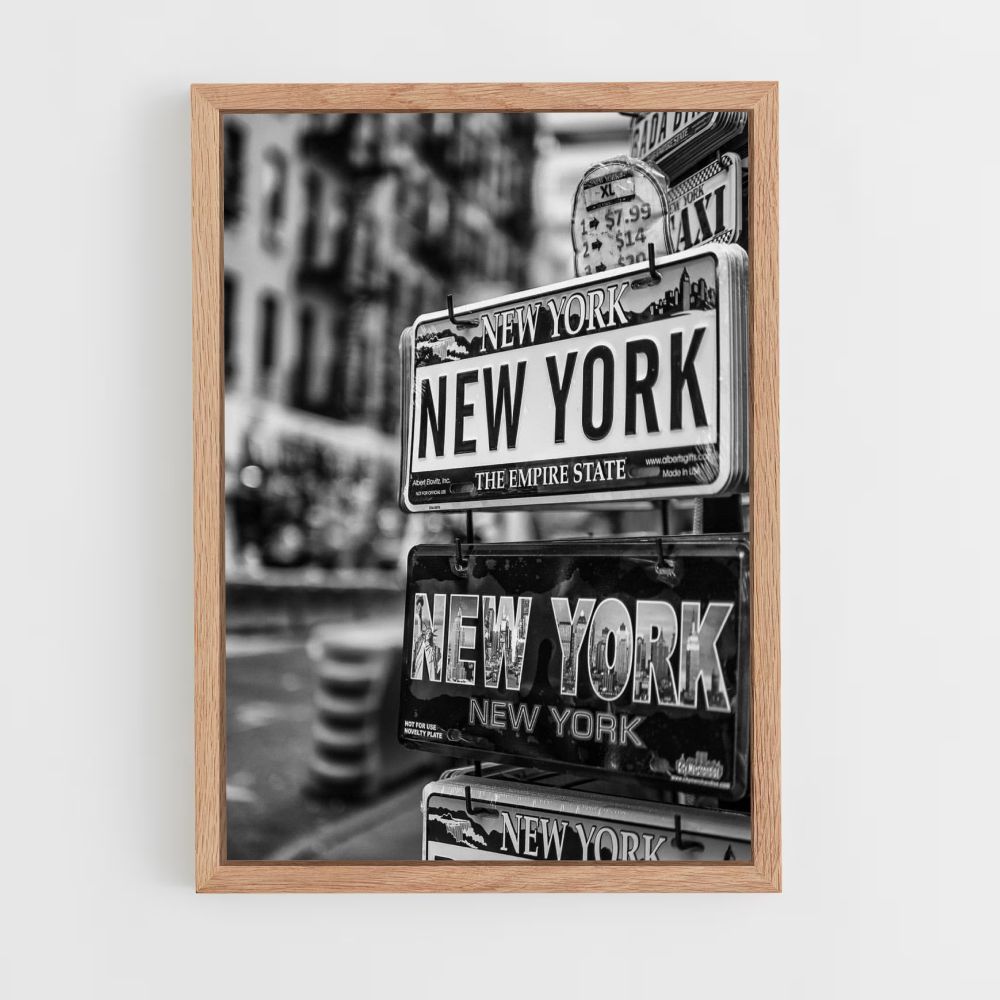 Poster Noir et Blanc New York